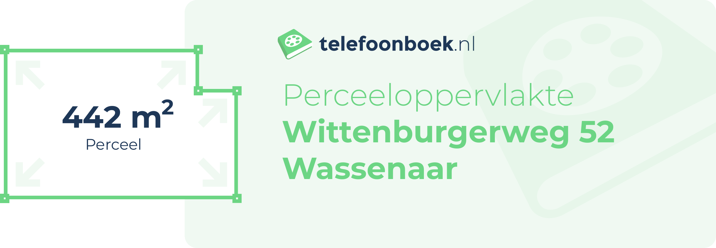 Perceeloppervlakte Wittenburgerweg 52 Wassenaar