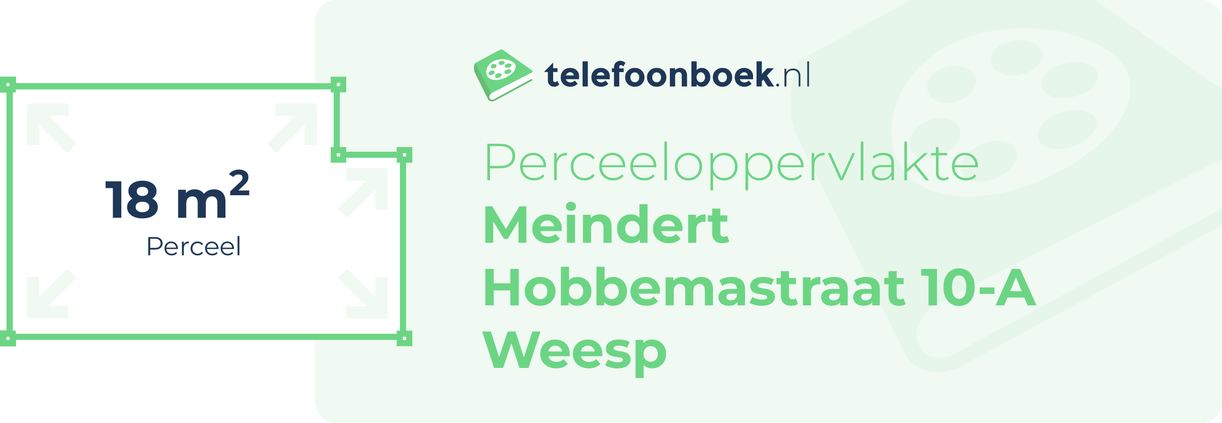 Perceeloppervlakte Meindert Hobbemastraat 10-A Weesp