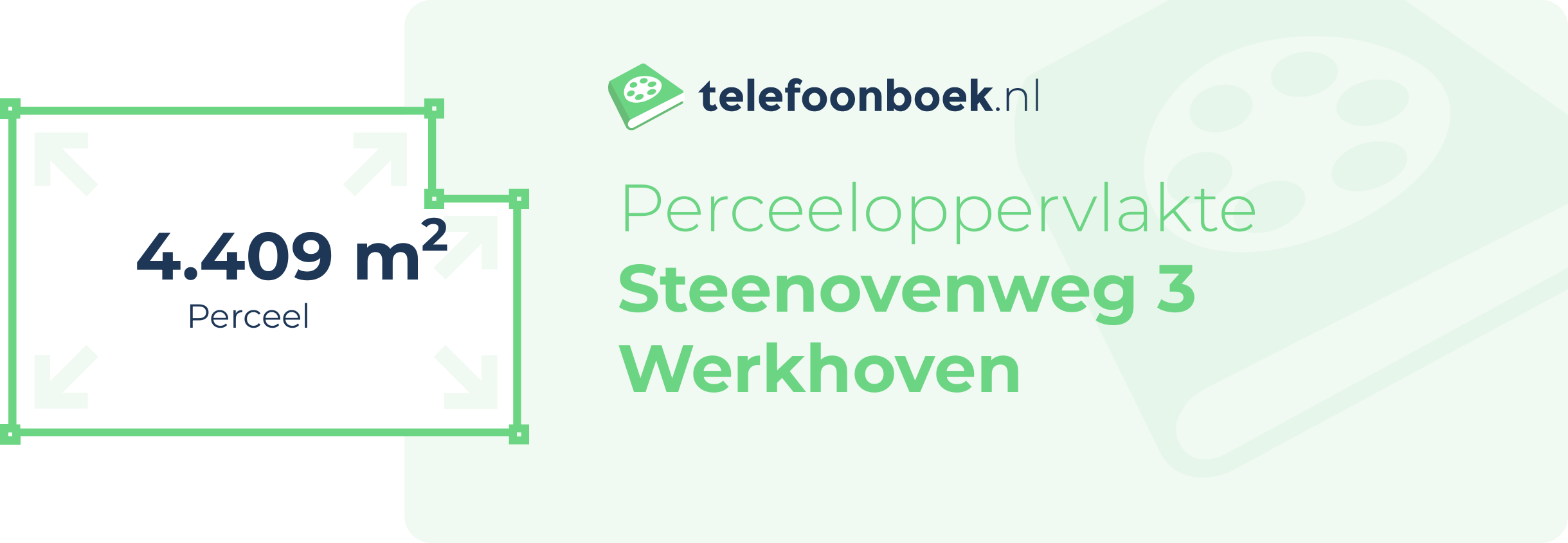 Perceeloppervlakte Steenovenweg 3 Werkhoven