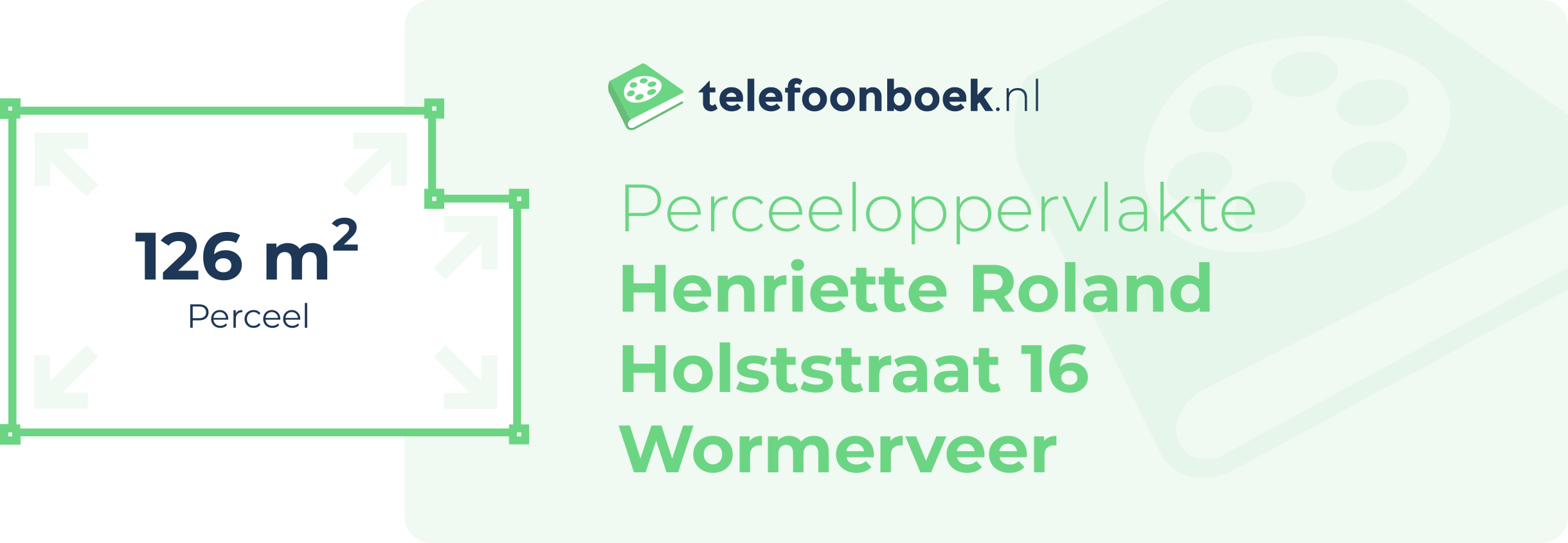 Perceeloppervlakte Henriette Roland Holststraat 16 Wormerveer