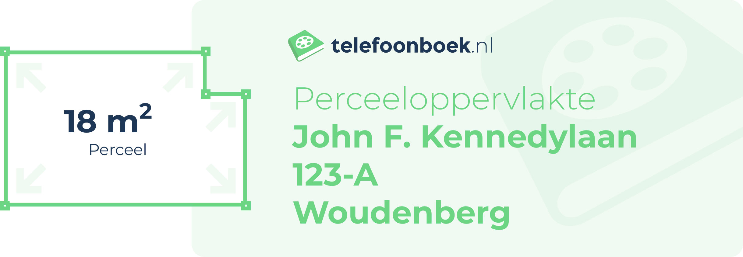 Perceeloppervlakte John F. Kennedylaan 123-A Woudenberg