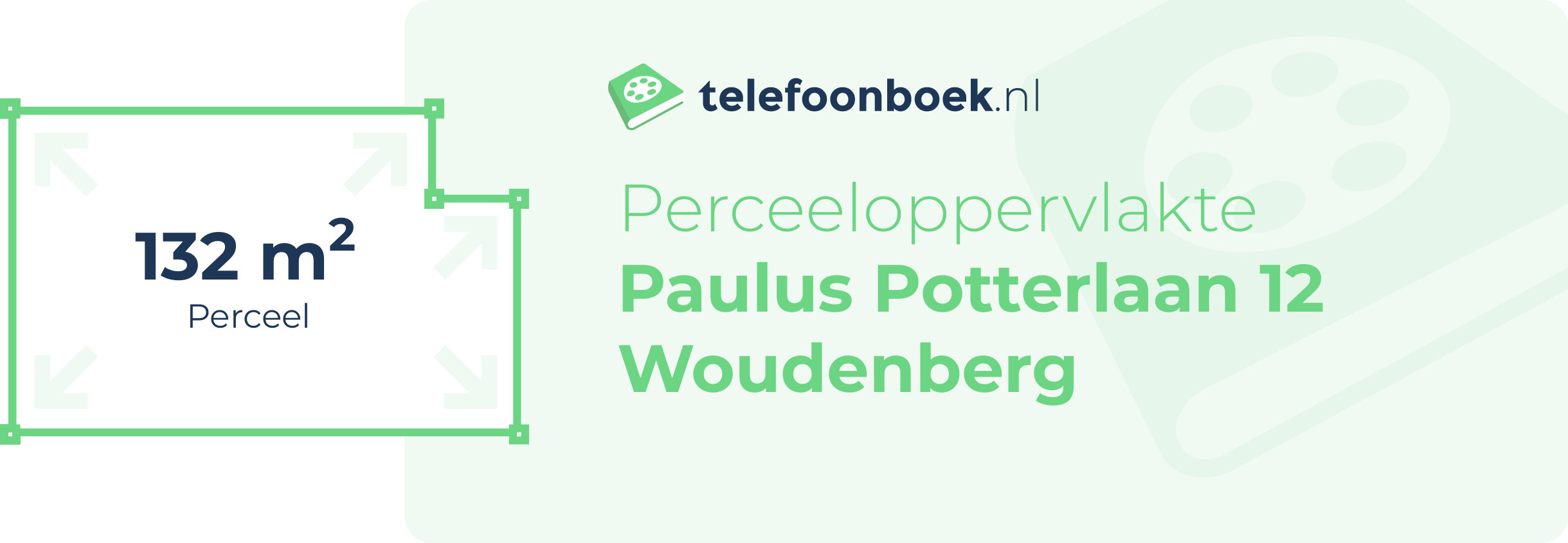 Perceeloppervlakte Paulus Potterlaan 12 Woudenberg