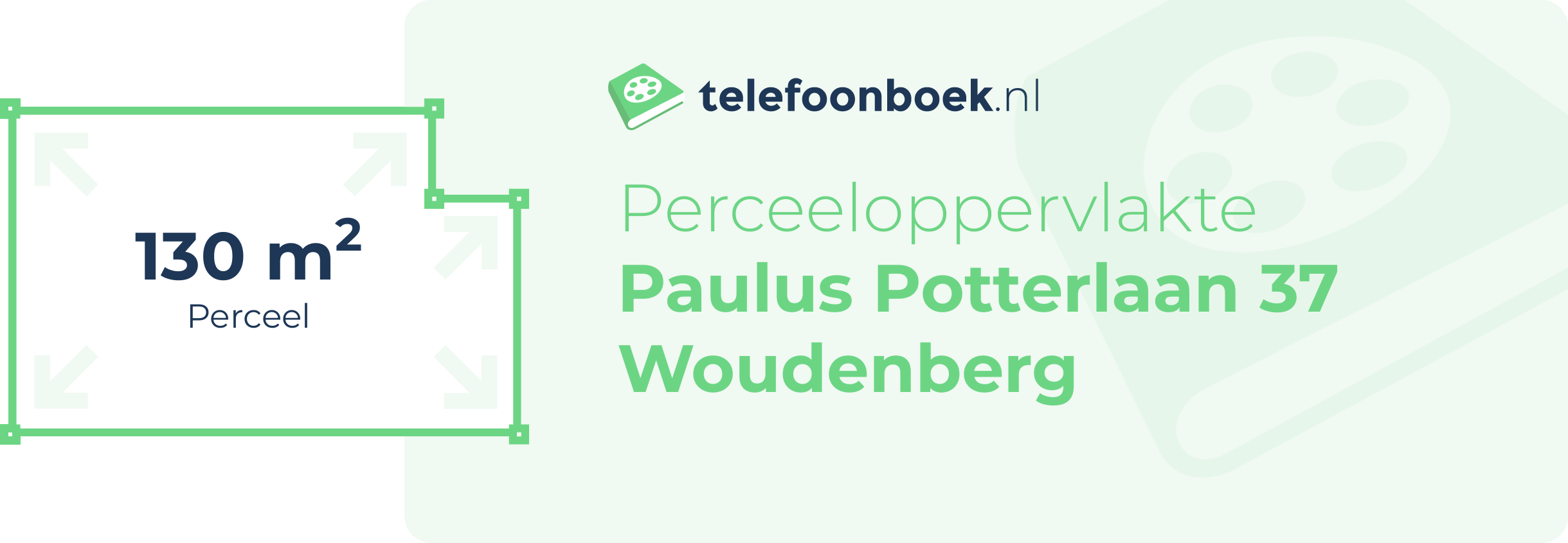 Perceeloppervlakte Paulus Potterlaan 37 Woudenberg