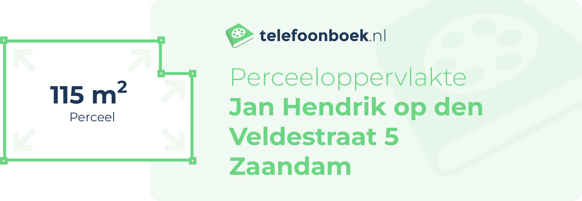 Perceeloppervlakte Jan Hendrik Op Den Veldestraat 5 Zaandam