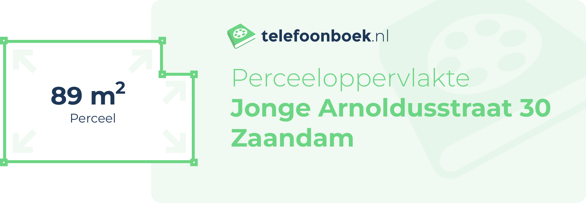 Perceeloppervlakte Jonge Arnoldusstraat 30 Zaandam