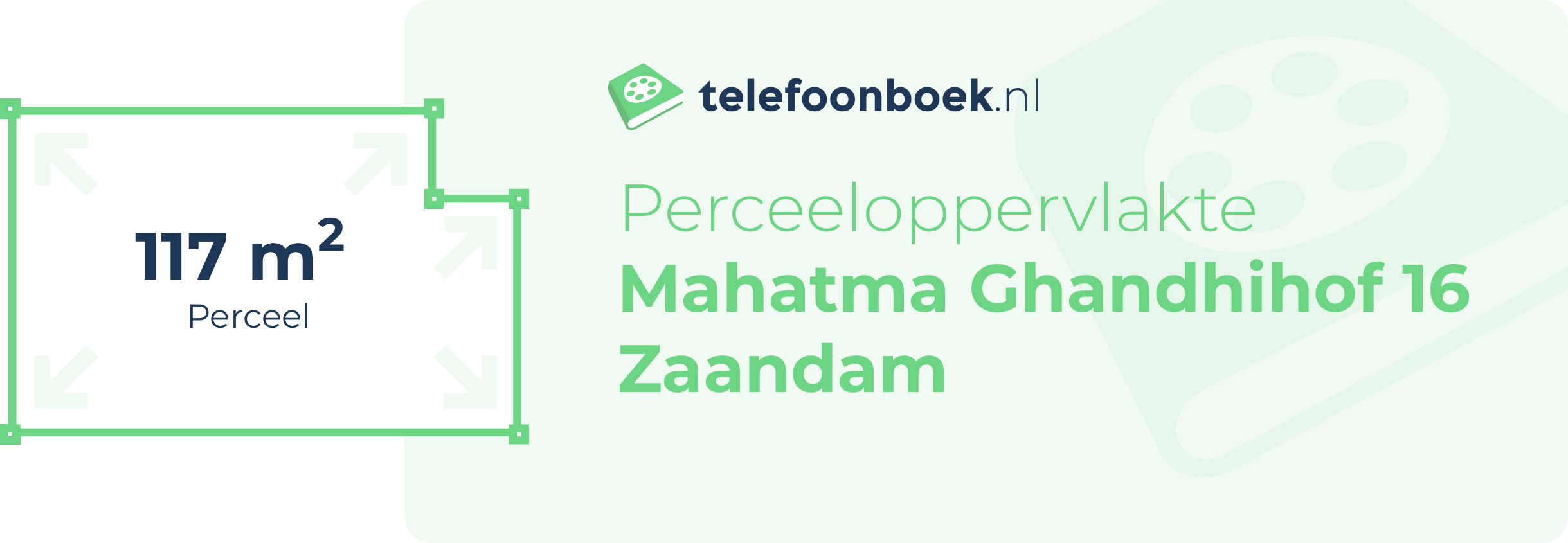 Perceeloppervlakte Mahatma Ghandhihof 16 Zaandam