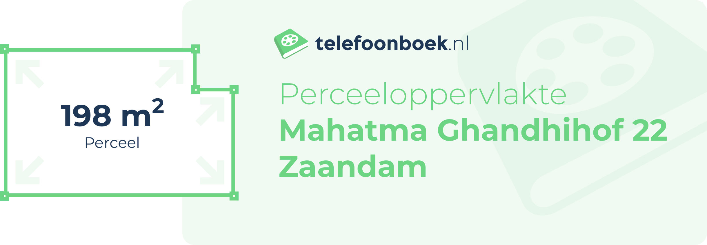 Perceeloppervlakte Mahatma Ghandhihof 22 Zaandam