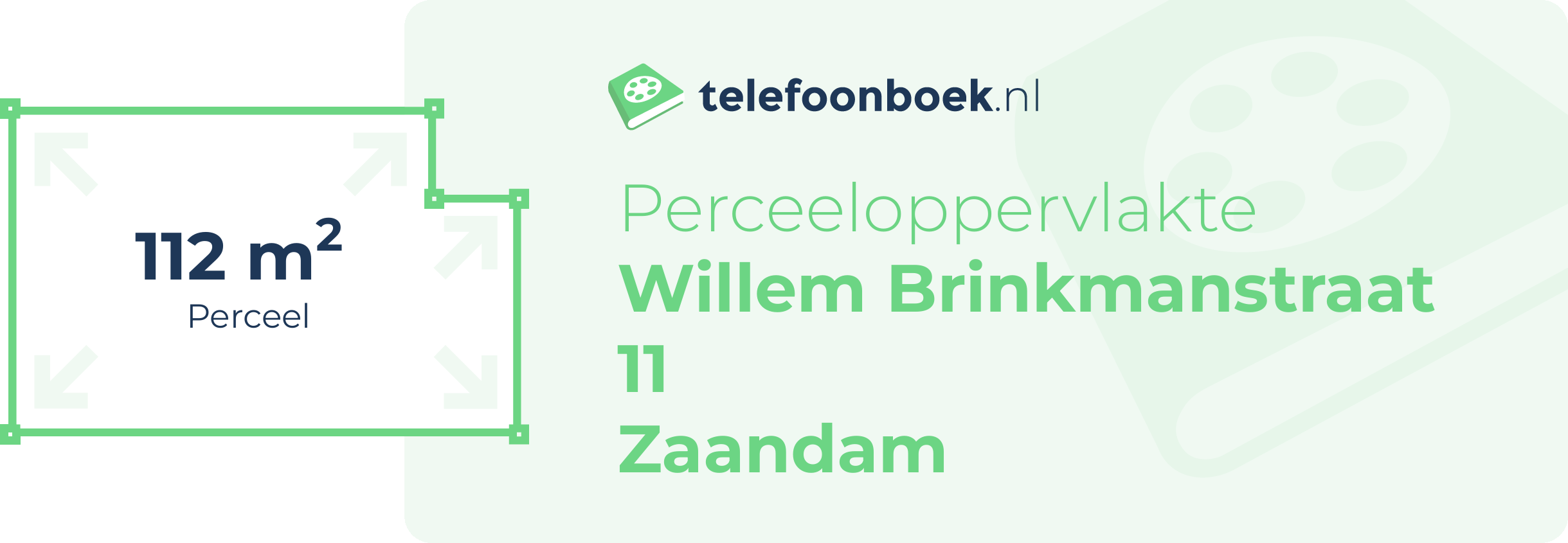 Perceeloppervlakte Willem Brinkmanstraat 11 Zaandam