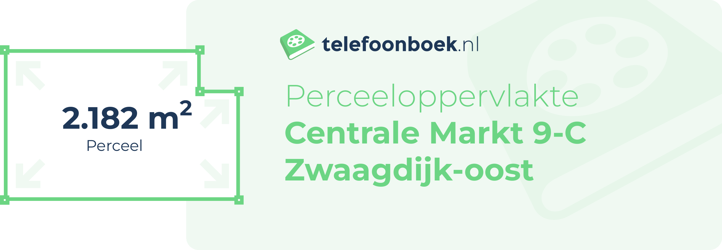 Perceeloppervlakte Centrale Markt 9-C Zwaagdijk-Oost