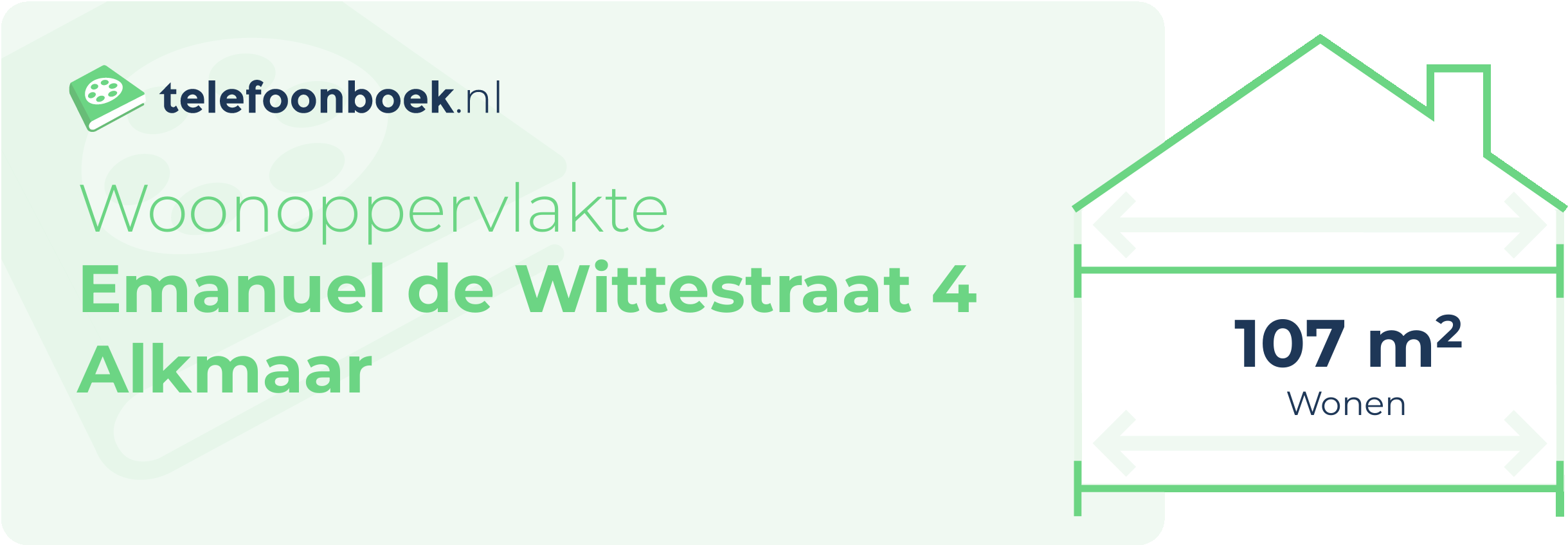 Woonoppervlakte Emanuel De Wittestraat 4 Alkmaar