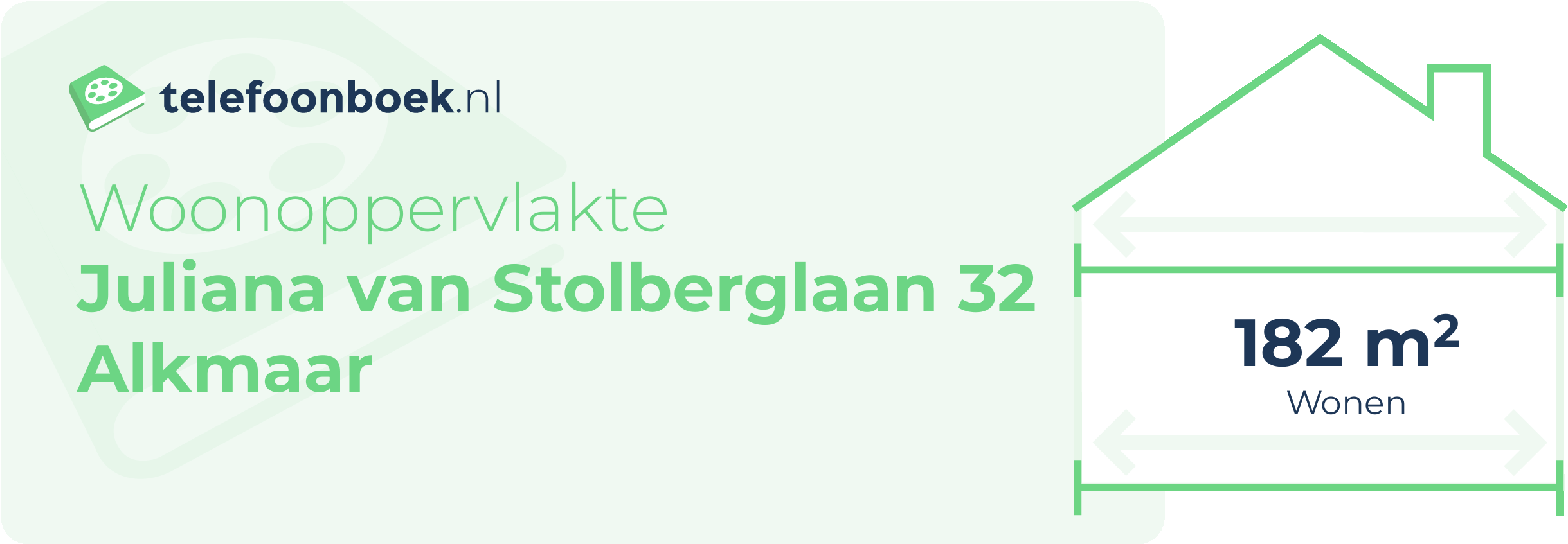 Woonoppervlakte Juliana Van Stolberglaan 32 Alkmaar