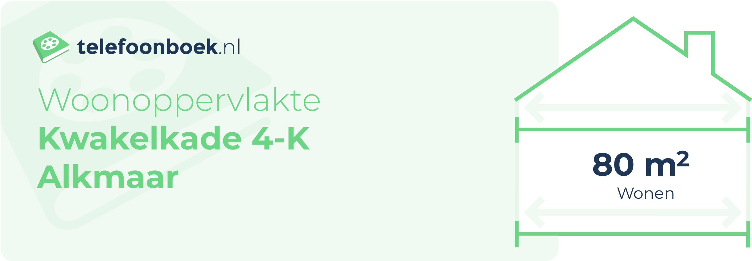 Woonoppervlakte Kwakelkade 4-K Alkmaar