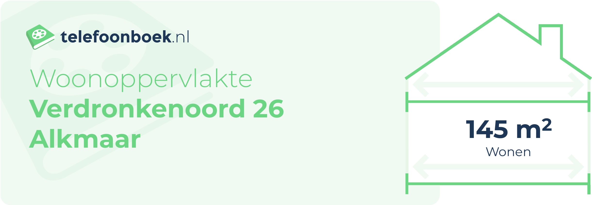 Woonoppervlakte Verdronkenoord 26 Alkmaar