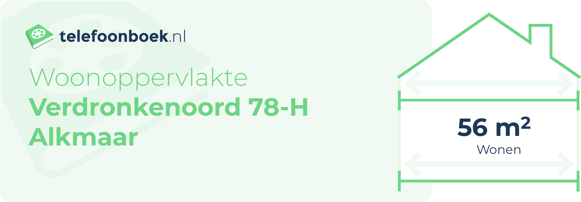 Woonoppervlakte Verdronkenoord 78-H Alkmaar