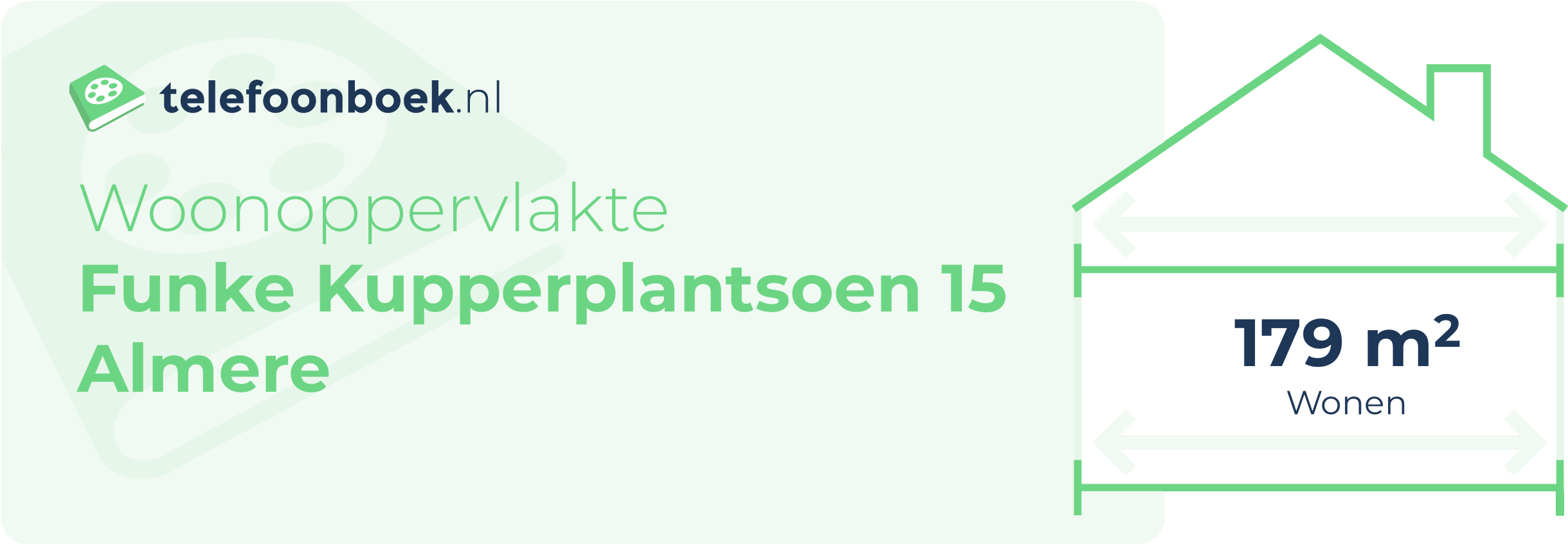 Woonoppervlakte Funke Kupperplantsoen 15 Almere