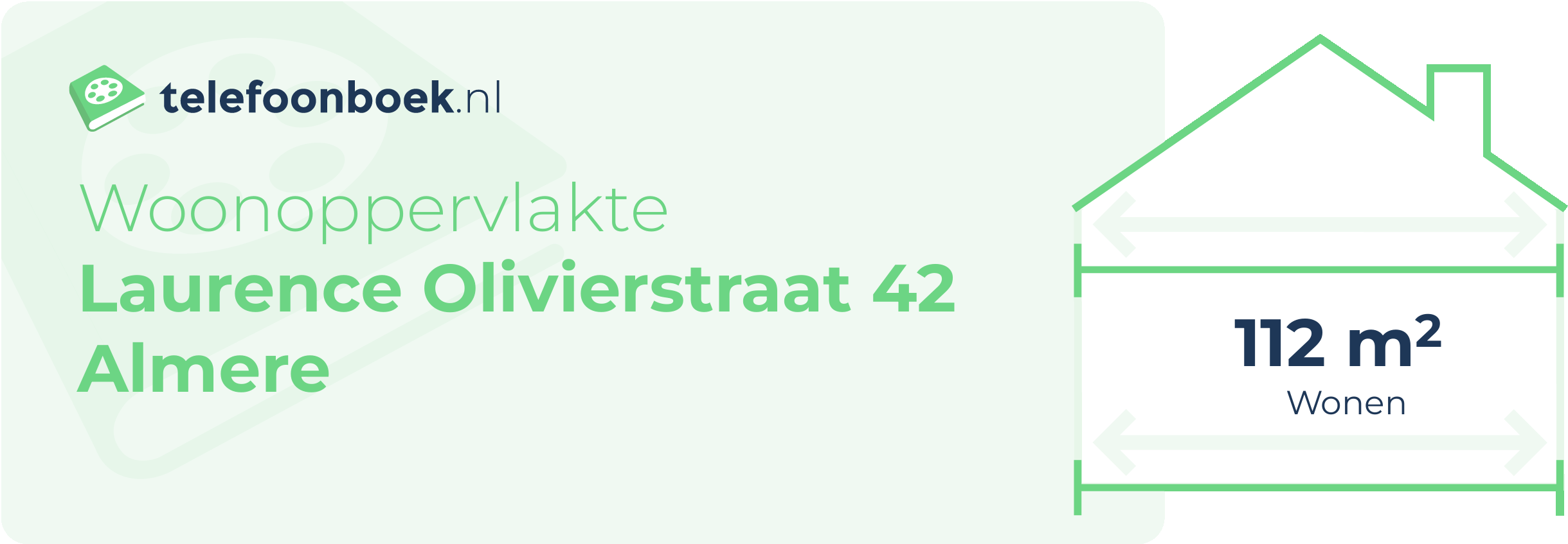 Woonoppervlakte Laurence Olivierstraat 42 Almere