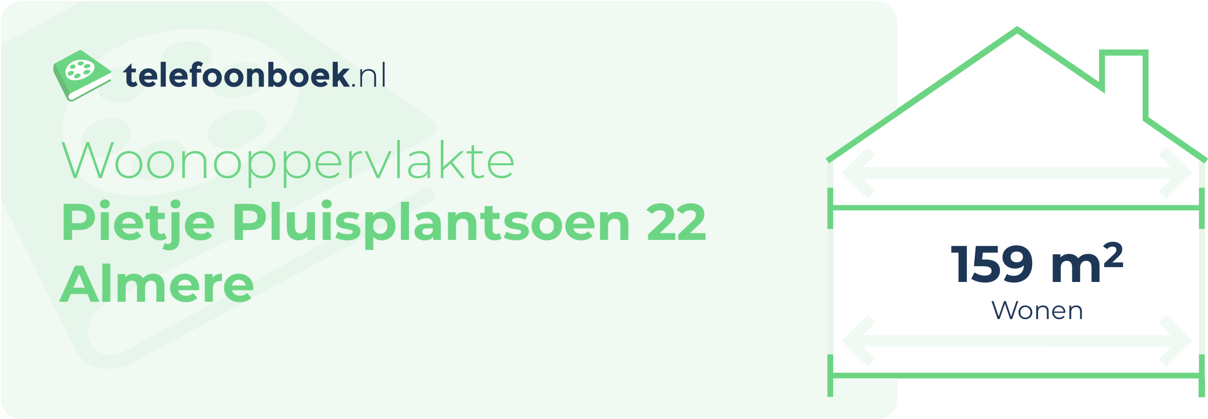 Woonoppervlakte Pietje Pluisplantsoen 22 Almere