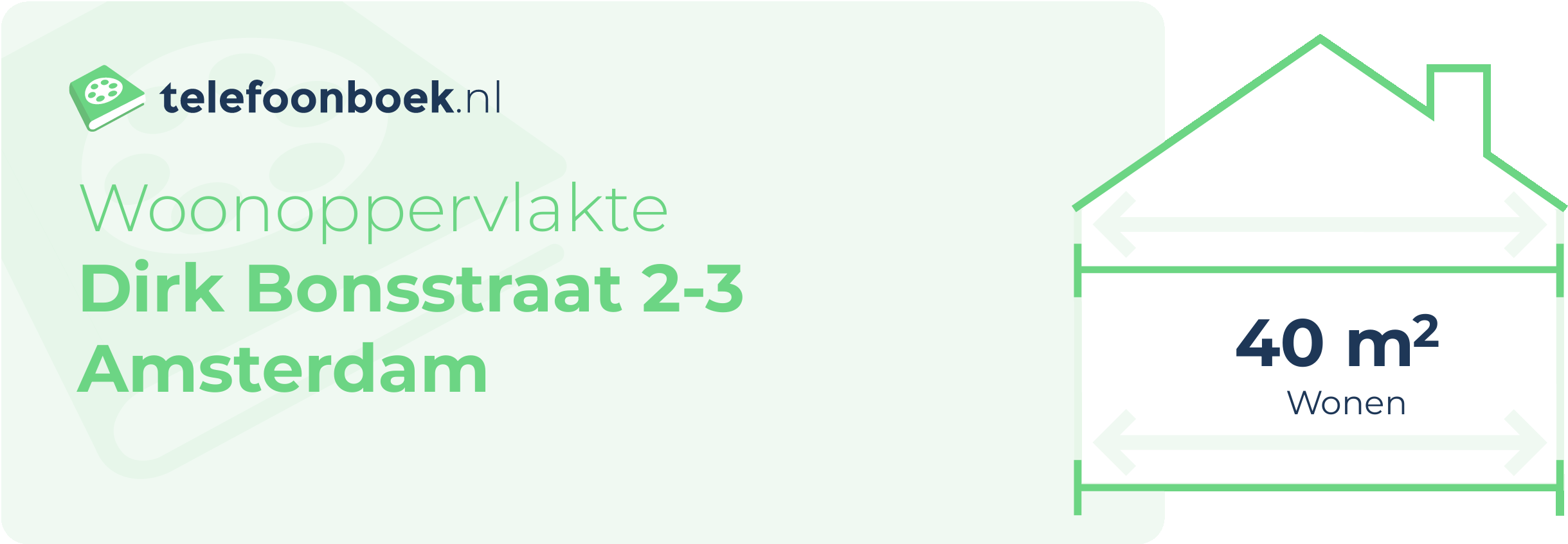 Woonoppervlakte Dirk Bonsstraat 2-3 Amsterdam