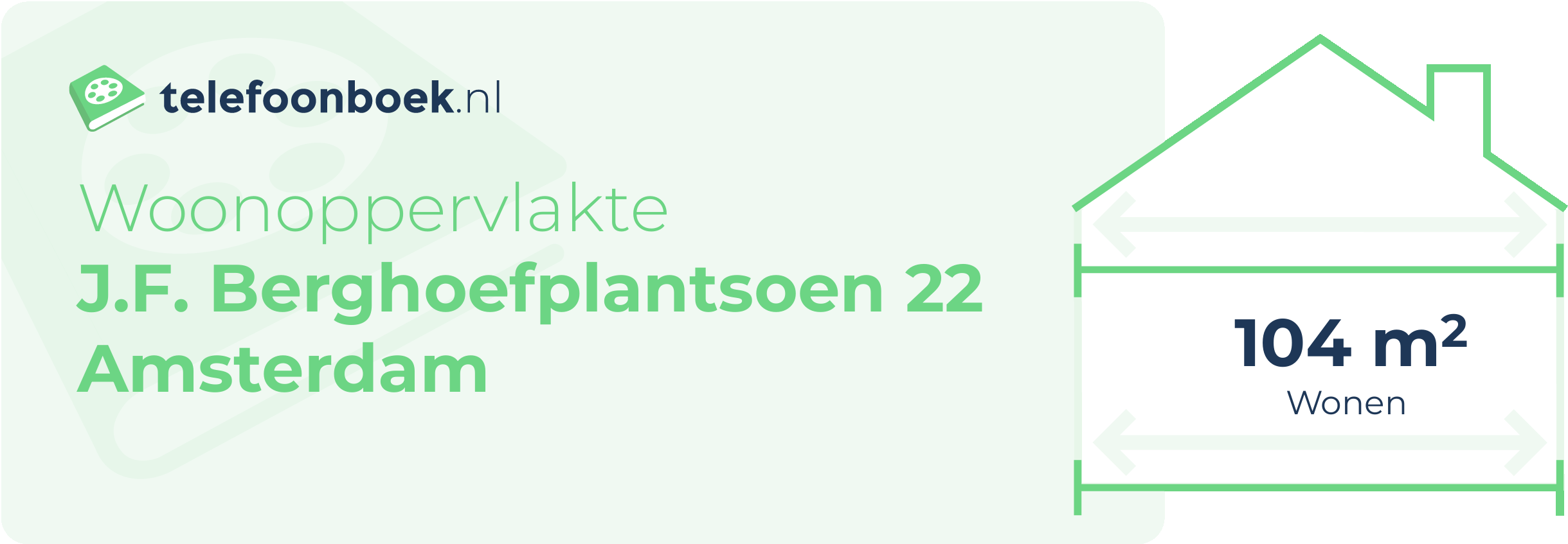 Woonoppervlakte J.F. Berghoefplantsoen 22 Amsterdam