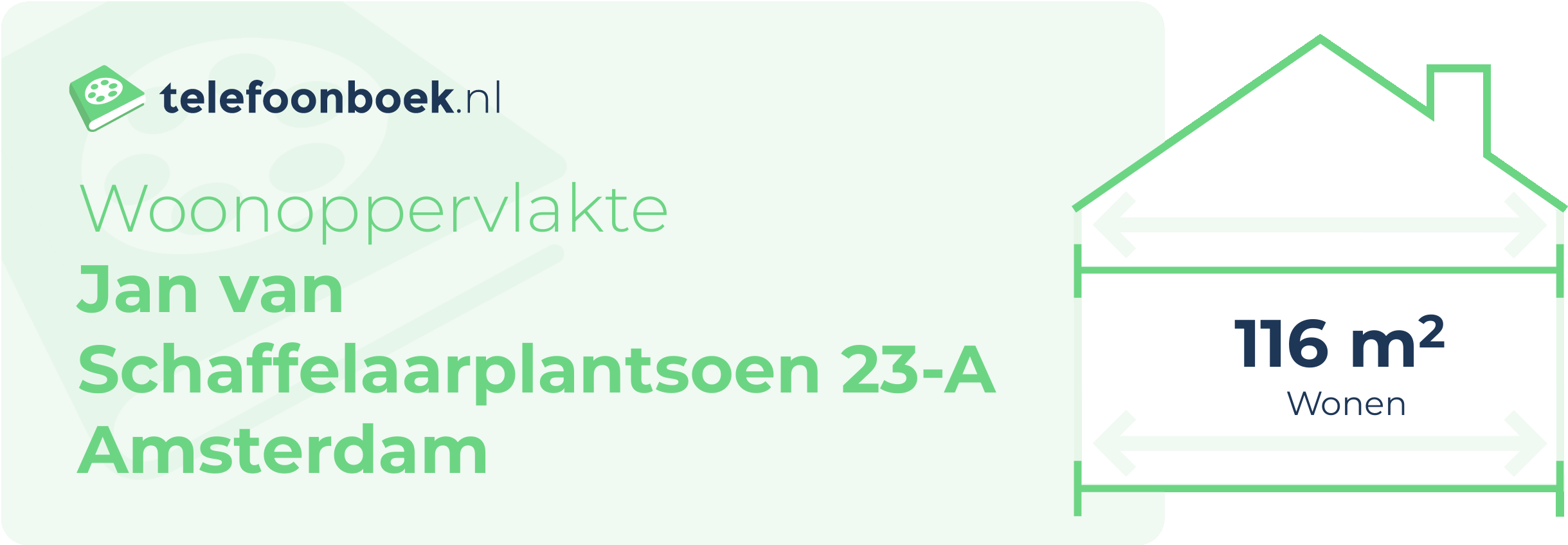 Woonoppervlakte Jan Van Schaffelaarplantsoen 23-A Amsterdam
