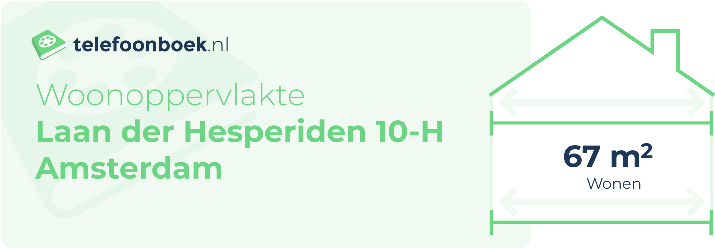 Woonoppervlakte Laan Der Hesperiden 10-H Amsterdam