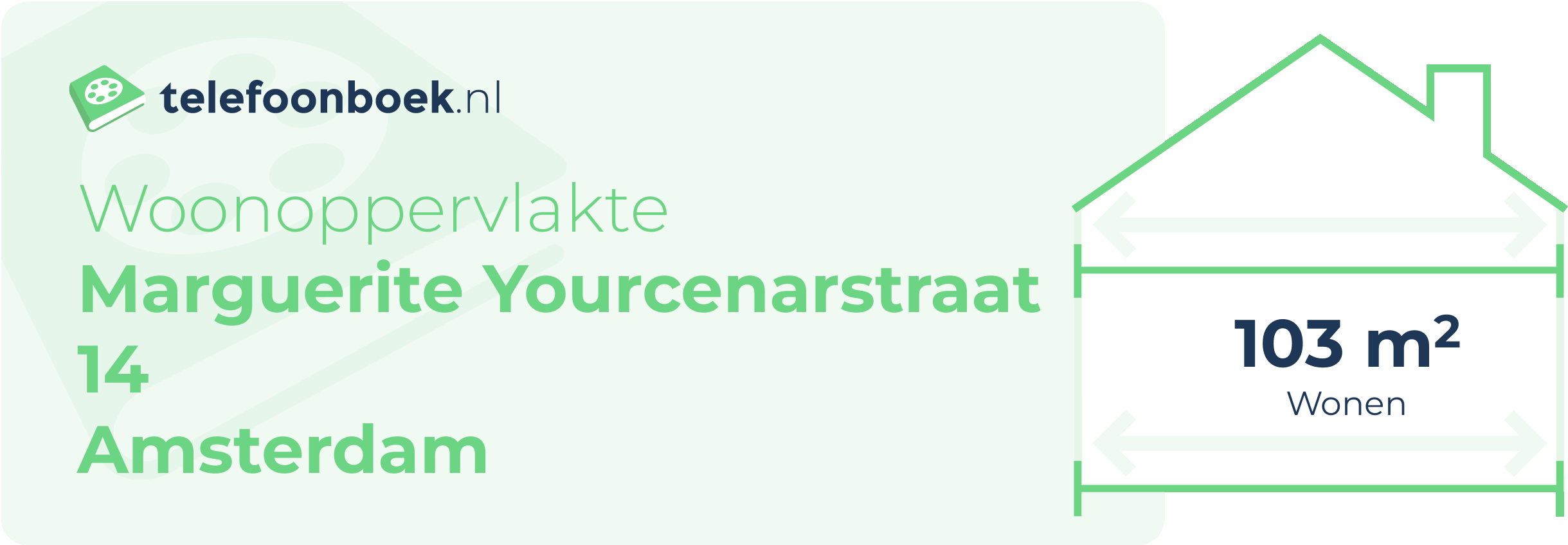 Woonoppervlakte Marguerite Yourcenarstraat 14 Amsterdam