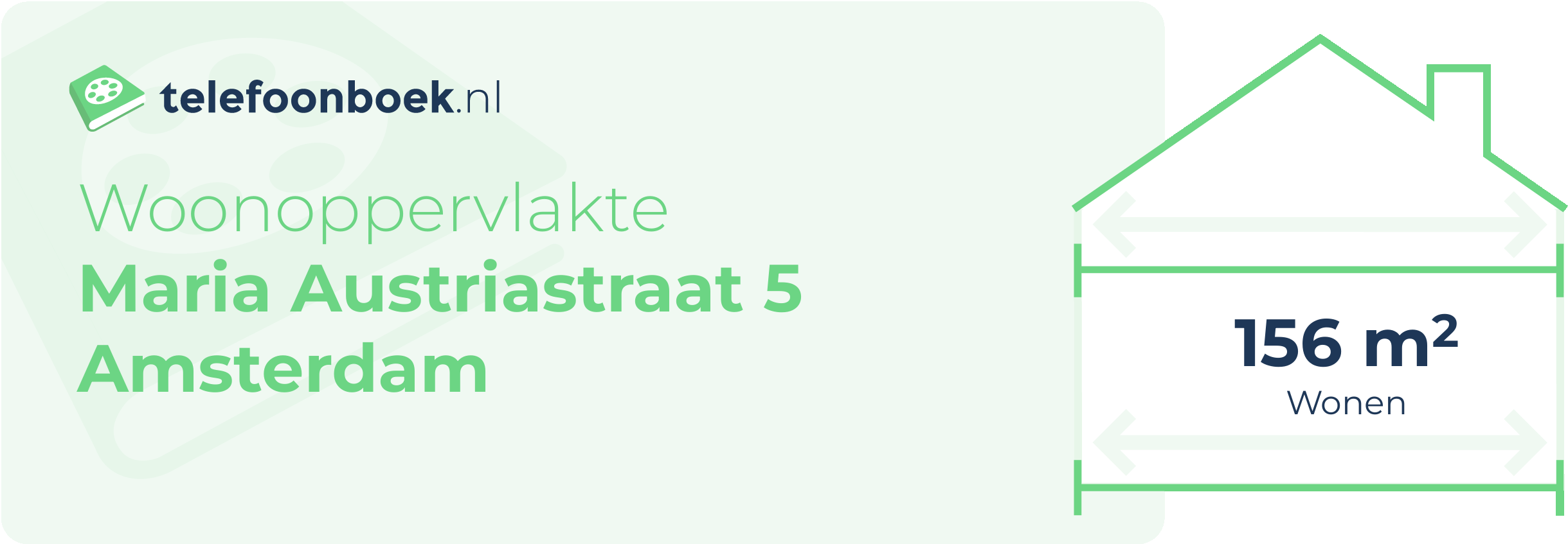 Woonoppervlakte Maria Austriastraat 5 Amsterdam