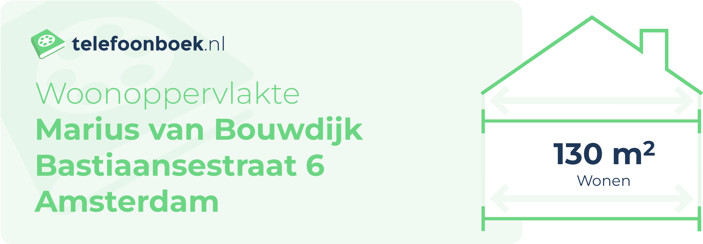 Woonoppervlakte Marius Van Bouwdijk Bastiaansestraat 6 Amsterdam