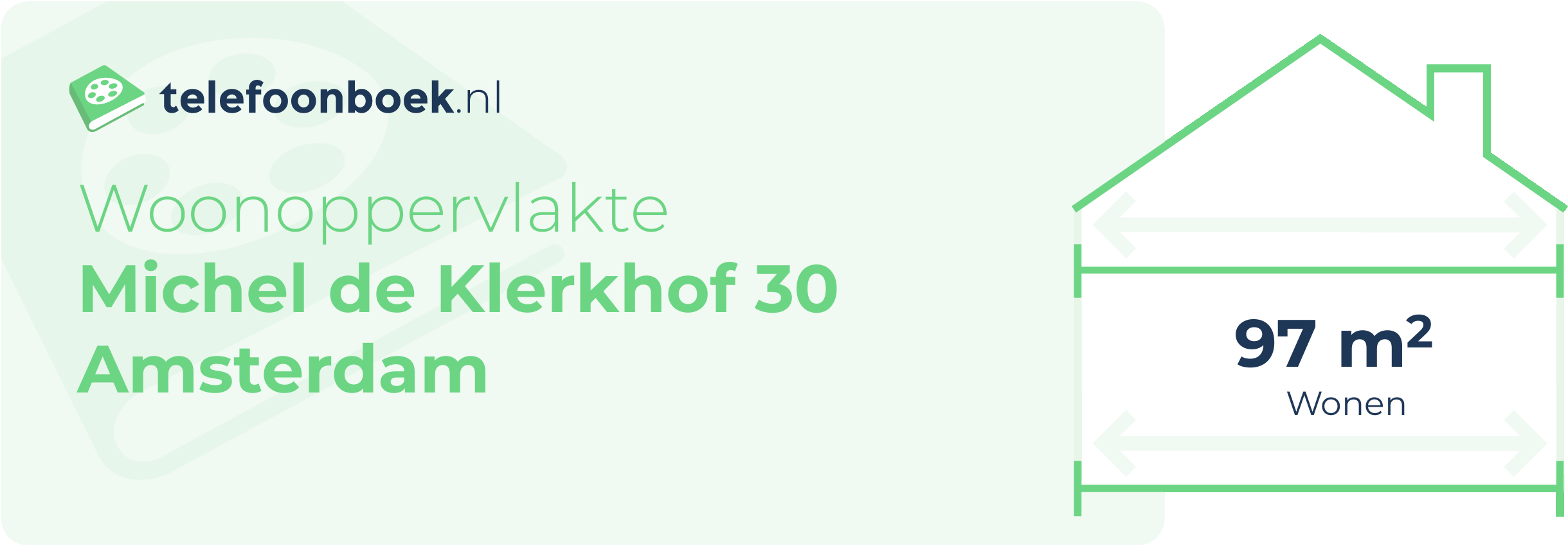 Woonoppervlakte Michel De Klerkhof 30 Amsterdam