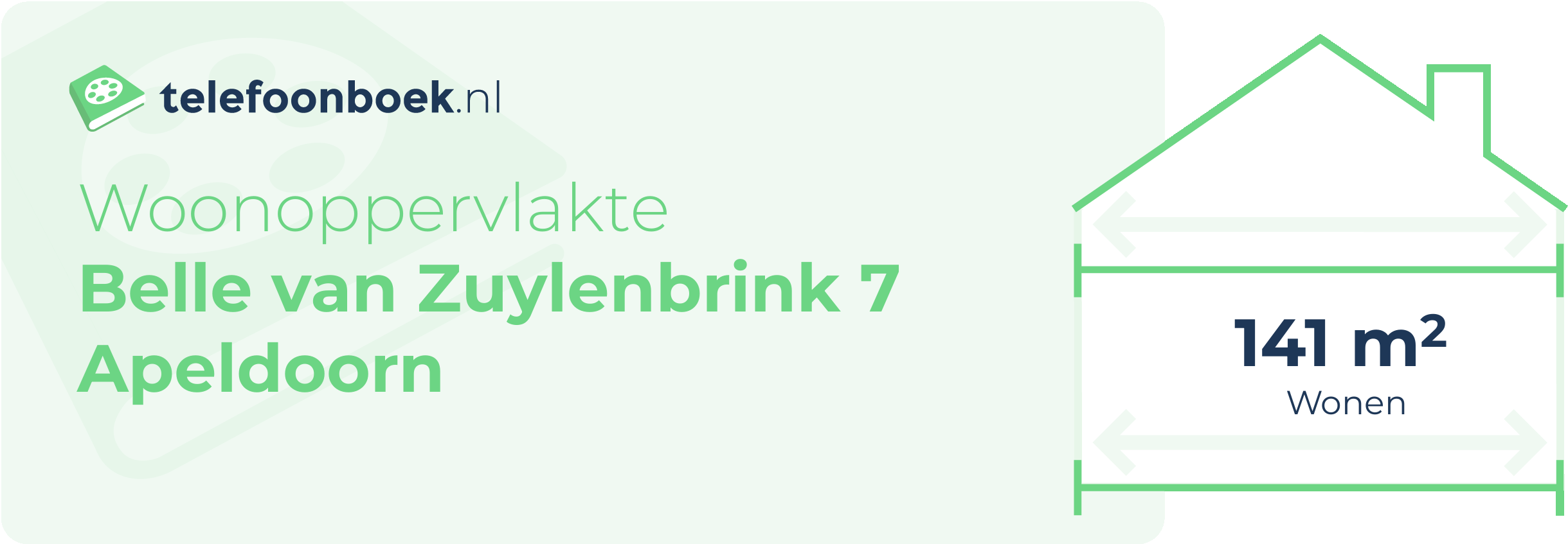 Woonoppervlakte Belle Van Zuylenbrink 7 Apeldoorn