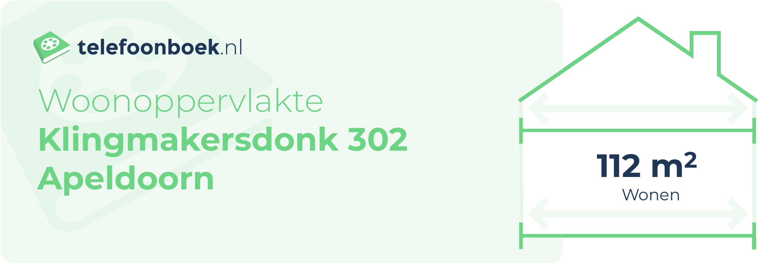 Woonoppervlakte Klingmakersdonk 302 Apeldoorn