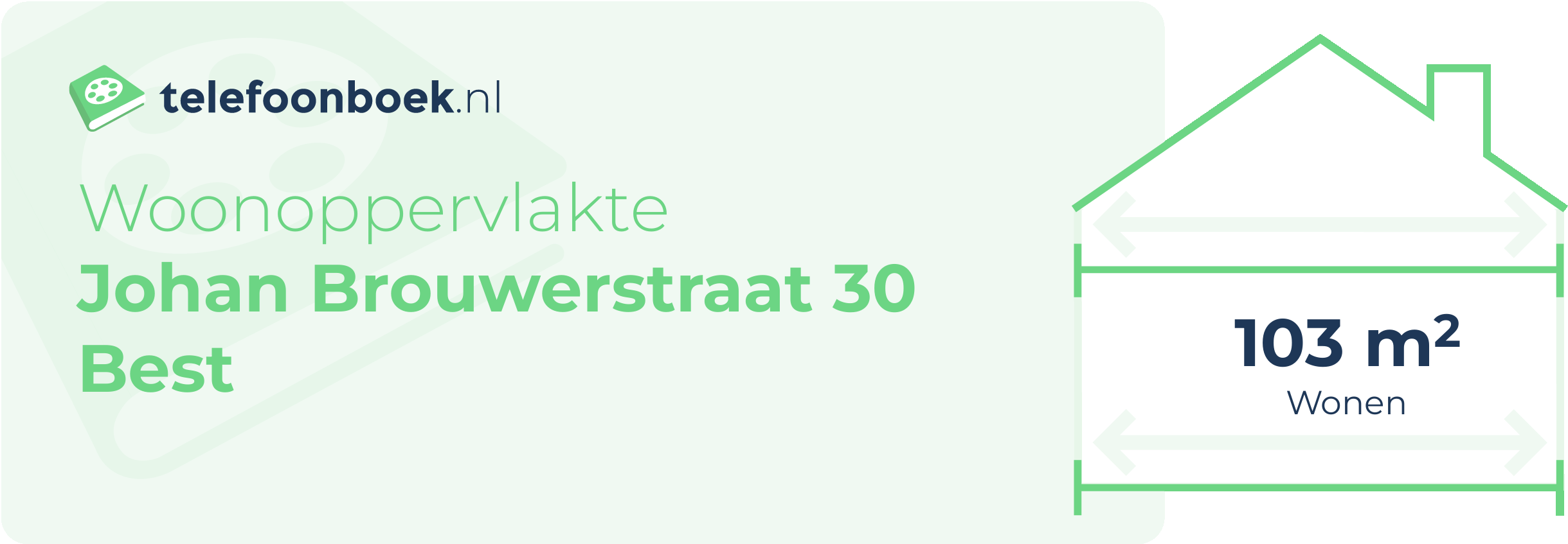 Woonoppervlakte Johan Brouwerstraat 30 Best