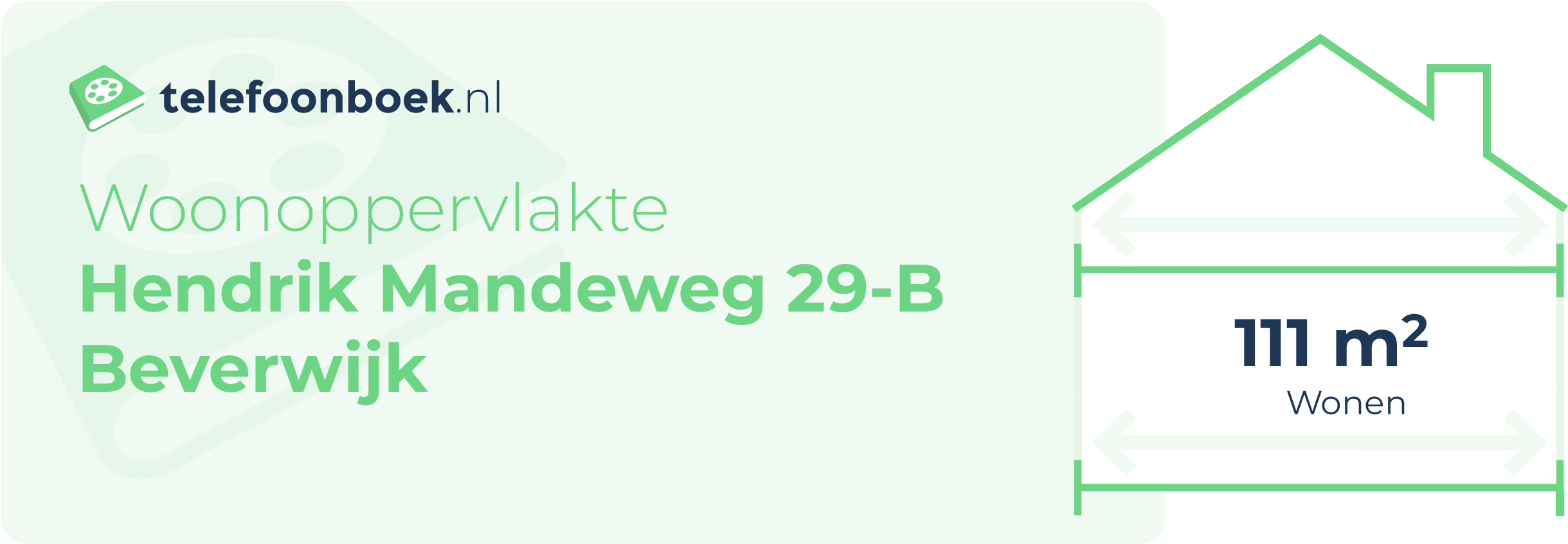 Woonoppervlakte Hendrik Mandeweg 29-B Beverwijk