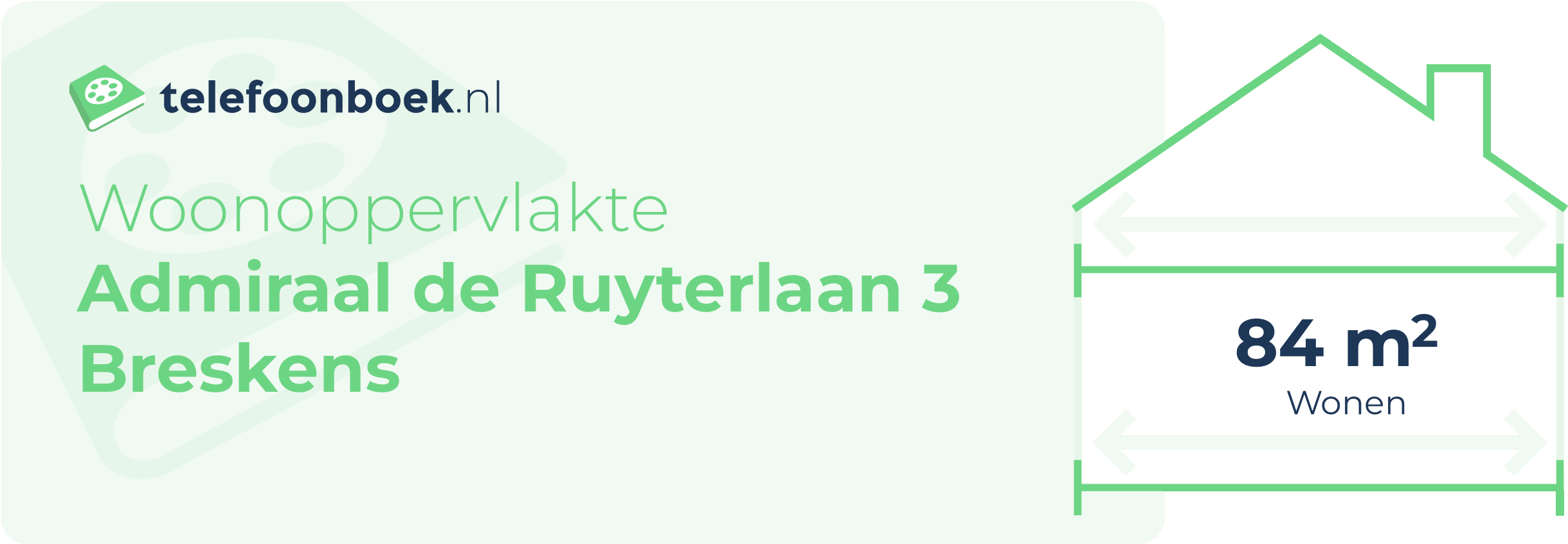 Woonoppervlakte Admiraal De Ruyterlaan 3 Breskens