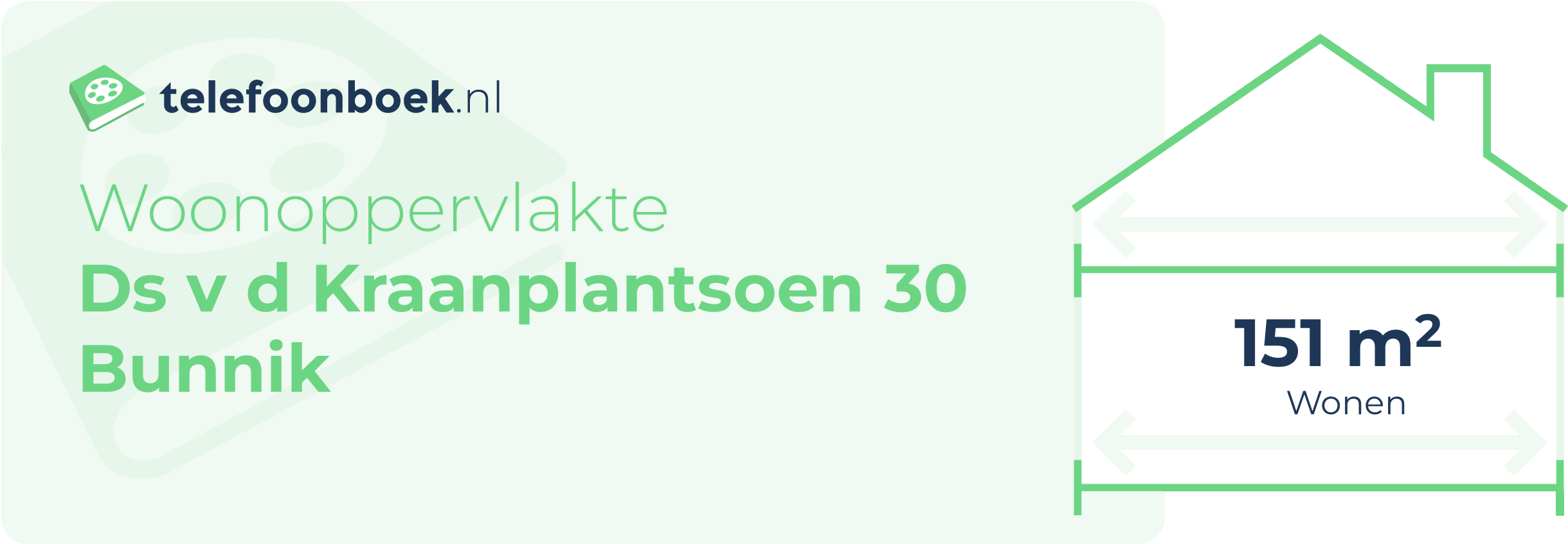 Woonoppervlakte Ds V D Kraanplantsoen 30 Bunnik