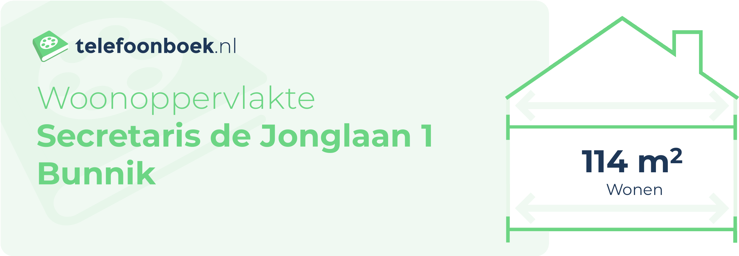 Woonoppervlakte Secretaris De Jonglaan 1 Bunnik