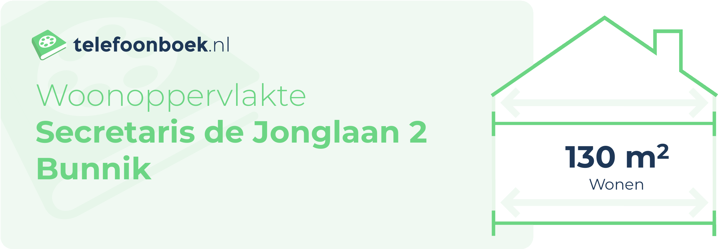 Woonoppervlakte Secretaris De Jonglaan 2 Bunnik