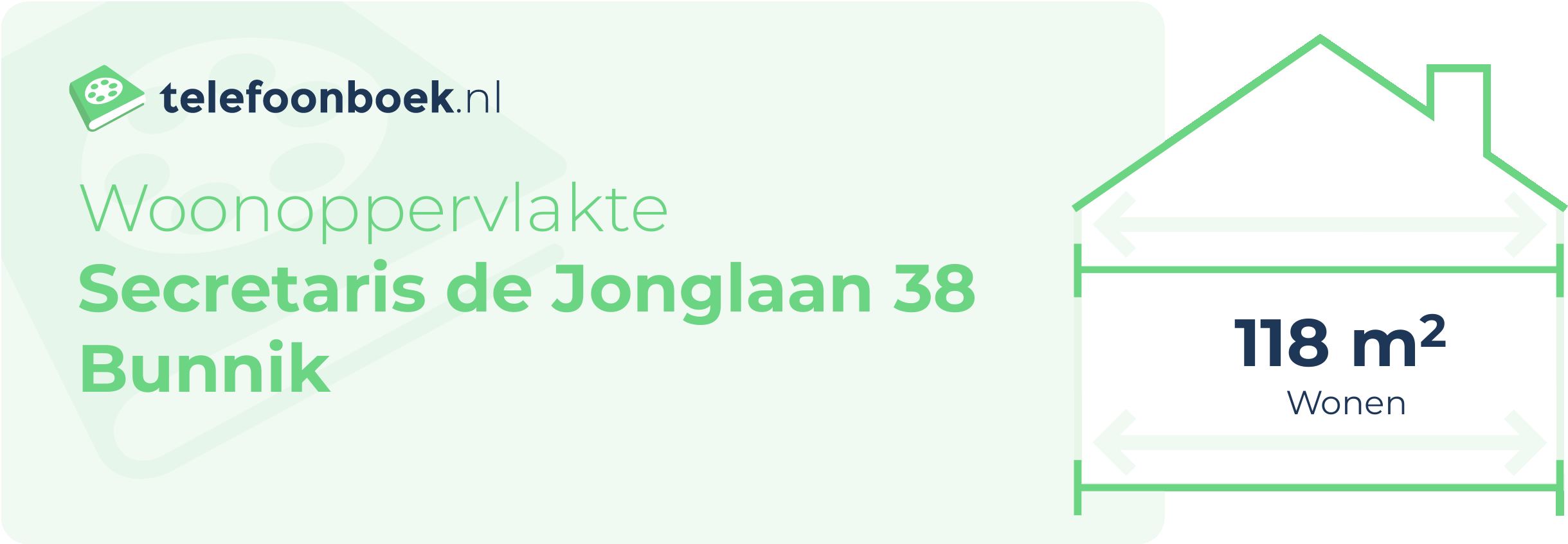 Woonoppervlakte Secretaris De Jonglaan 38 Bunnik