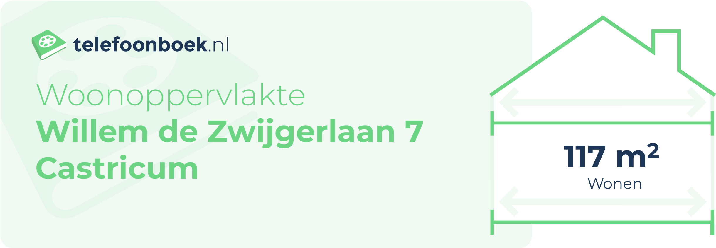 Woonoppervlakte Willem De Zwijgerlaan 7 Castricum
