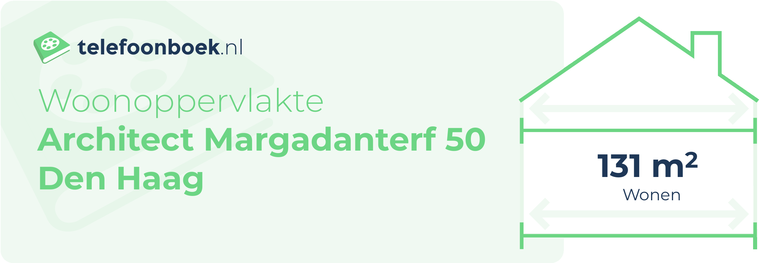 Woonoppervlakte Architect Margadanterf 50 Den Haag