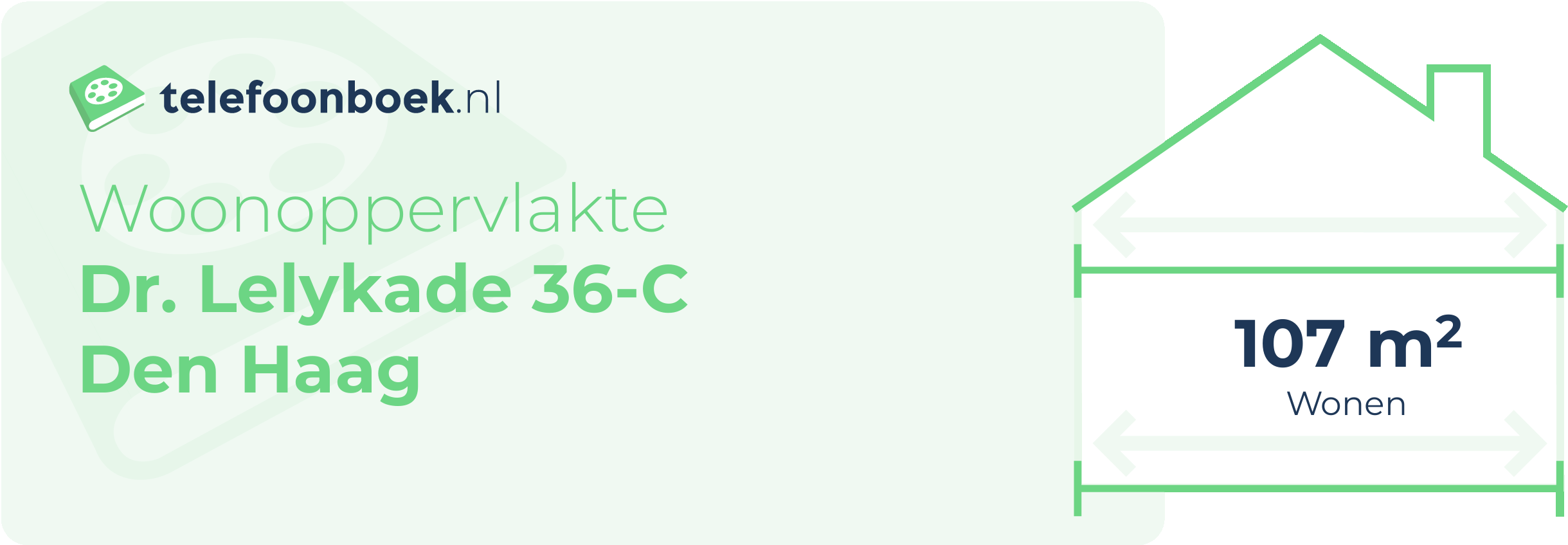 Woonoppervlakte Dr. Lelykade 36-C Den Haag