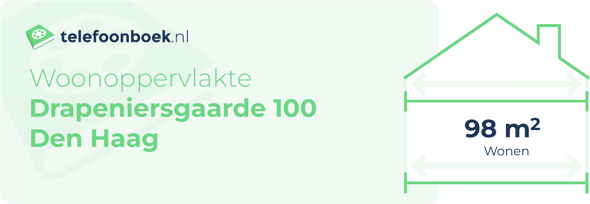 Woonoppervlakte Drapeniersgaarde 100 Den Haag