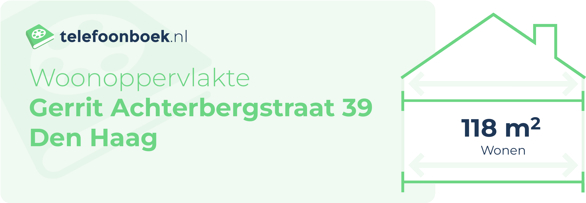Woonoppervlakte Gerrit Achterbergstraat 39 Den Haag