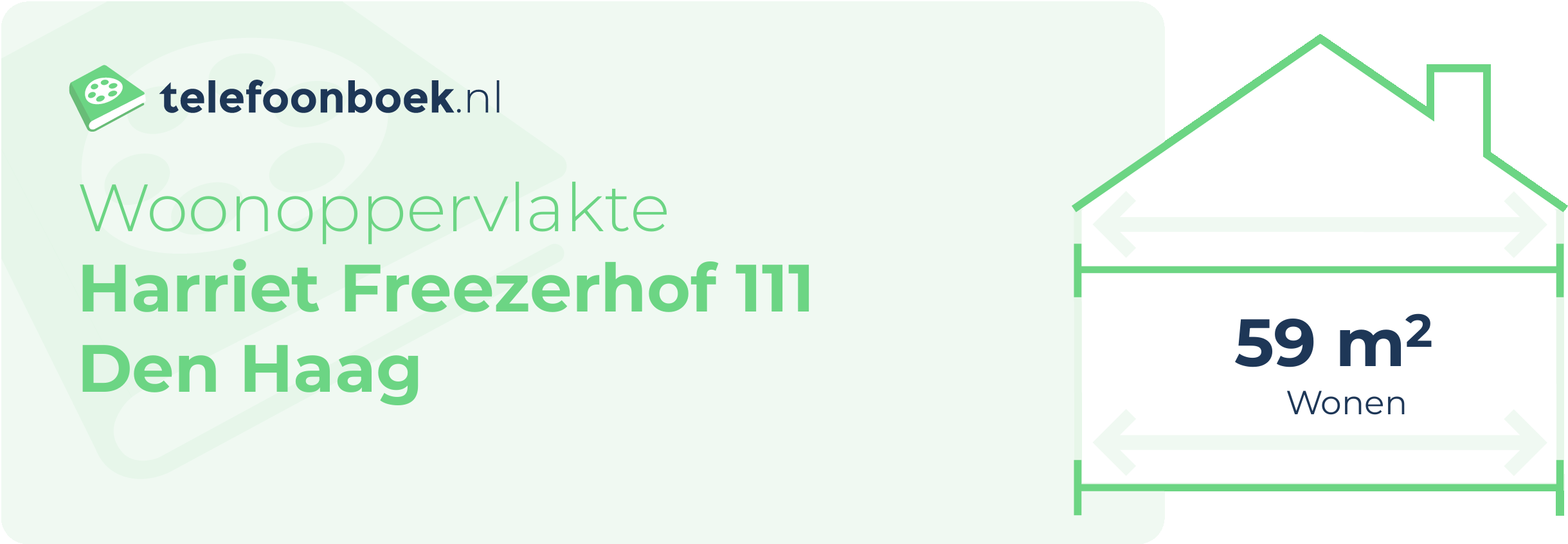 Woonoppervlakte Harriet Freezerhof 111 Den Haag