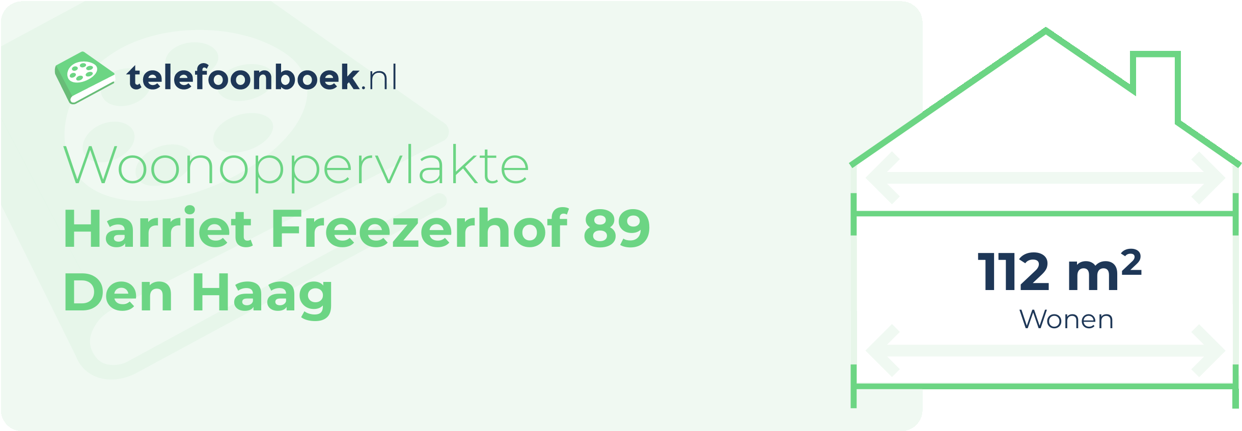 Woonoppervlakte Harriet Freezerhof 89 Den Haag