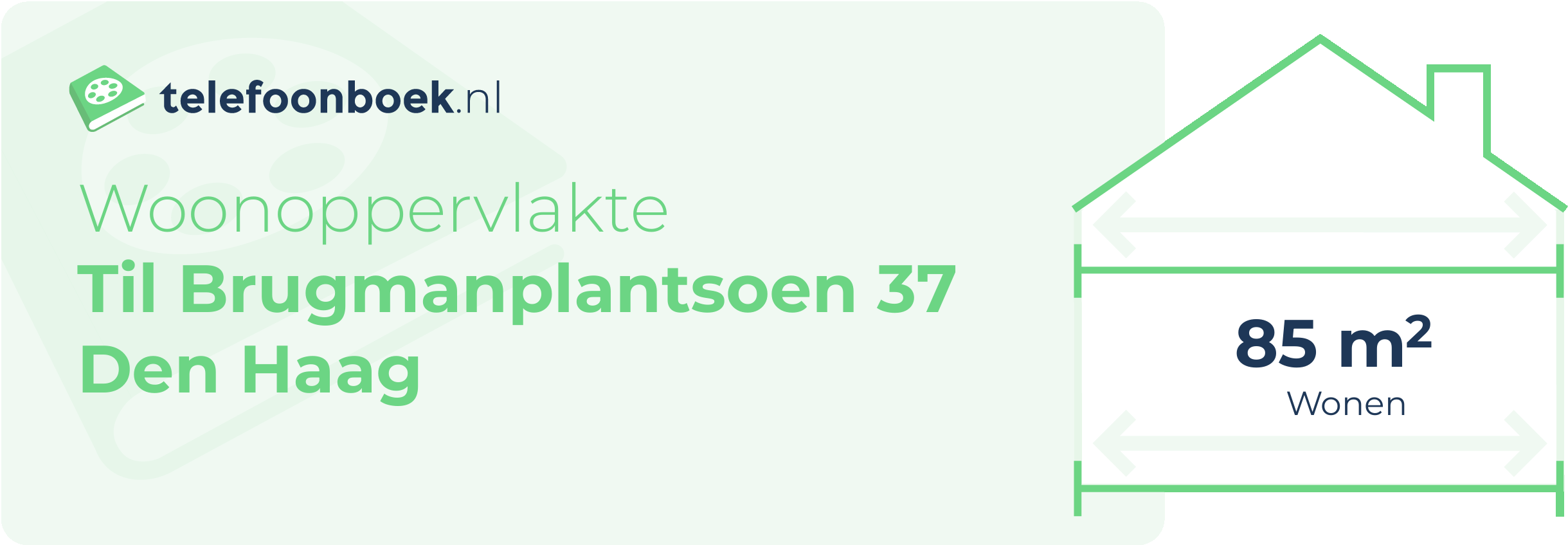 Woonoppervlakte Til Brugmanplantsoen 37 Den Haag