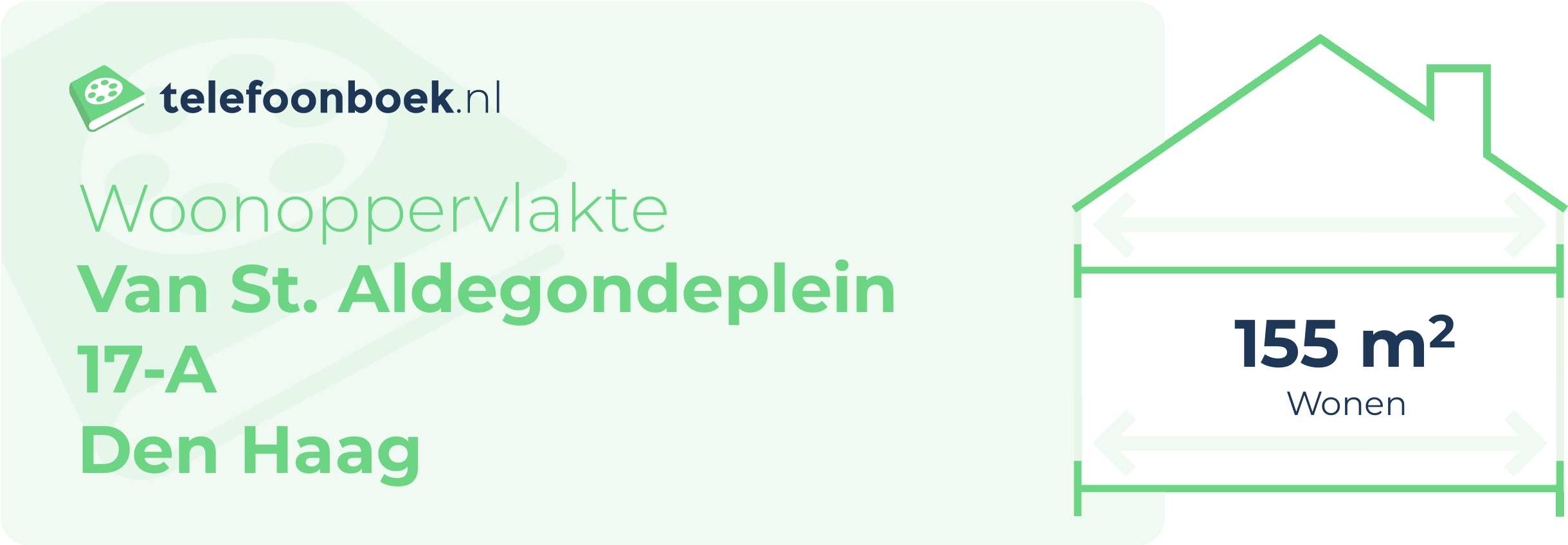 Woonoppervlakte Van St. Aldegondeplein 17-A Den Haag