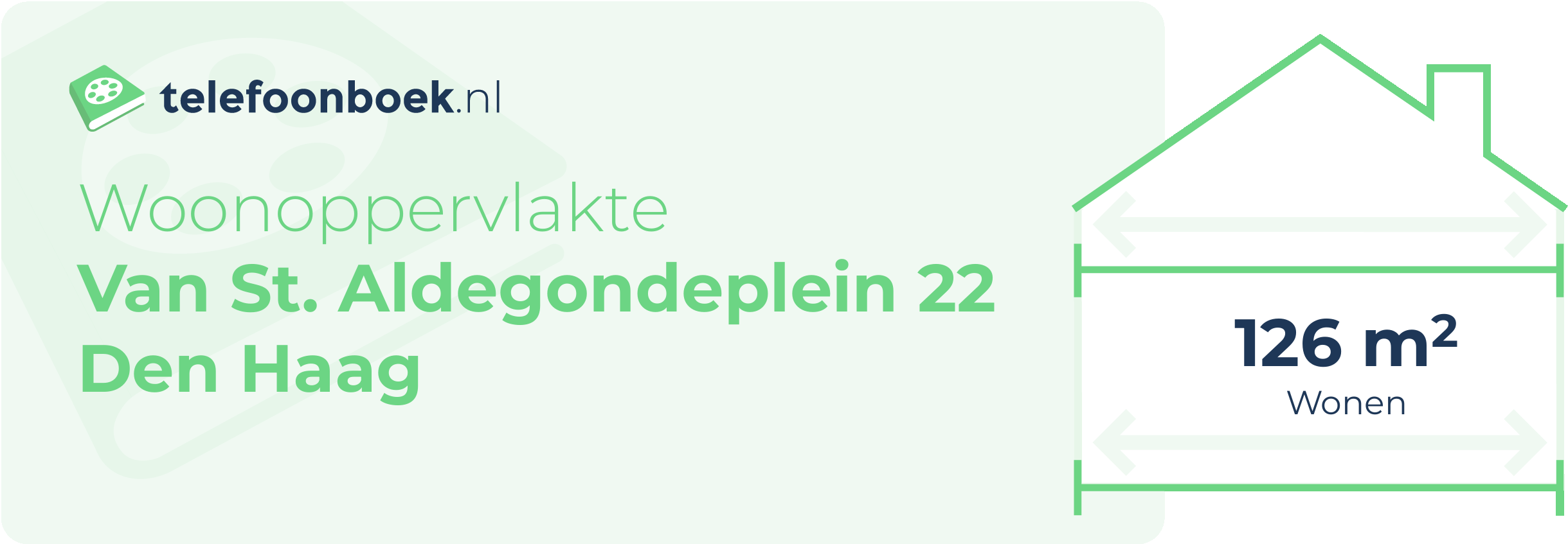 Woonoppervlakte Van St. Aldegondeplein 22 Den Haag