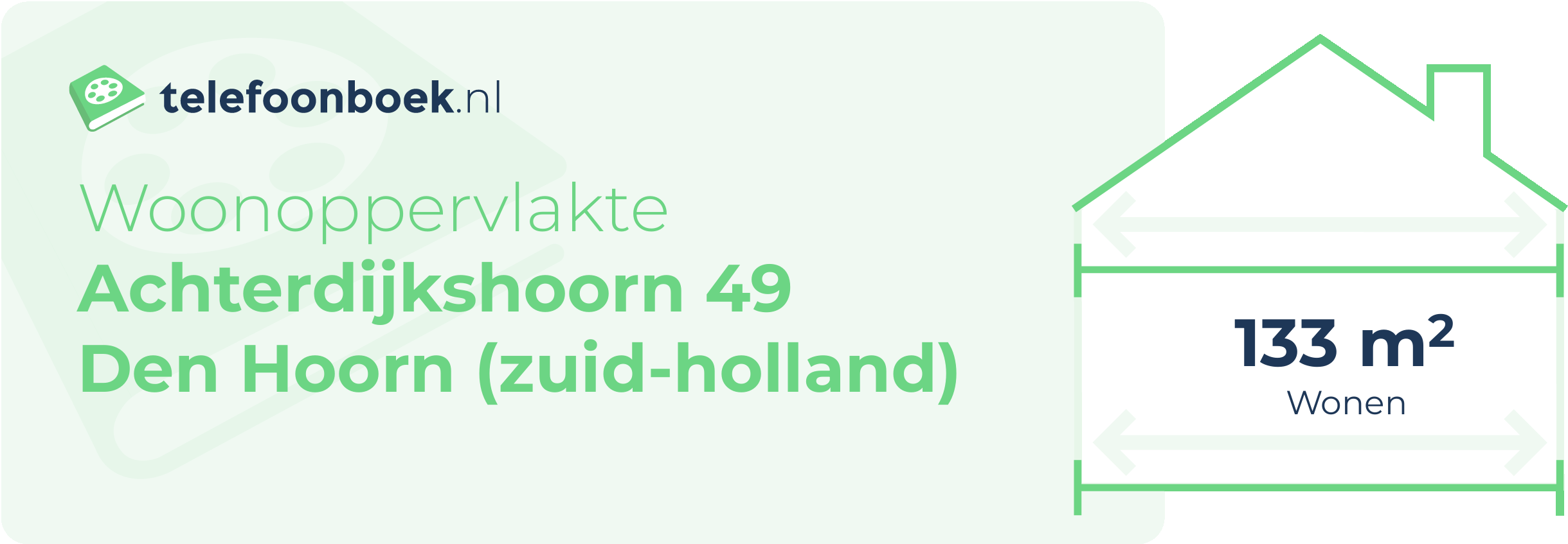 Woonoppervlakte Achterdijkshoorn 49 Den Hoorn (Zuid-Holland)