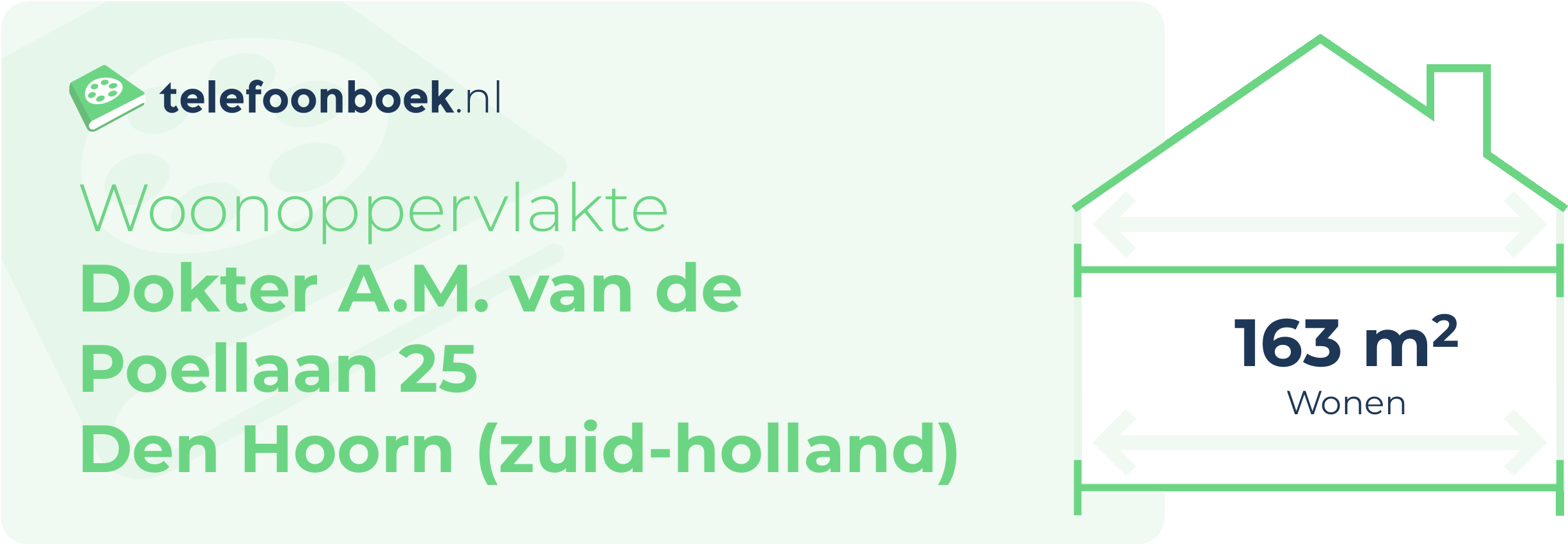 Woonoppervlakte Dokter A.M. Van De Poellaan 25 Den Hoorn (Zuid-Holland)